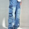 Blue Surge Wide Leg Cargo Jeans
