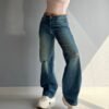 90's Blue Ripped Baggy fit Jeans