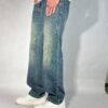 Subtle Fade Blue Straight Fit Jeans