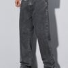 Grey Spectrum Loose Straight Fit Jeans