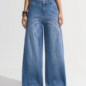Pannel Play Wide Leg Jeans
