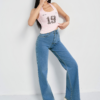 Wide Leg High Rise Jeans