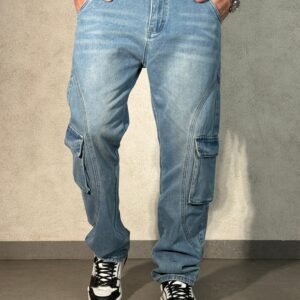 Strike Seam Cargo Straight Jeans