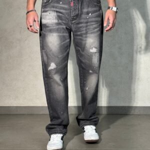 Spray Clash Straight Leg Jeans