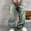 Spearmint Fade Baggy Fit Jeans