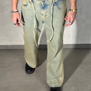 Mud Dyed Washed Bootcut Jeans