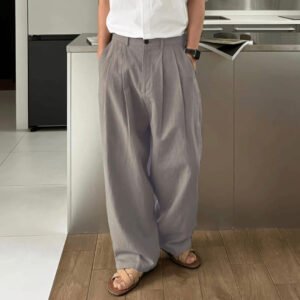 Seoul Loose Pleated Baggy Trousers