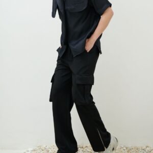 K-Trend Multi Pockets Zippered Cargo Pants