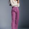 Rose Rush Pleated Double Button Korean Pants
