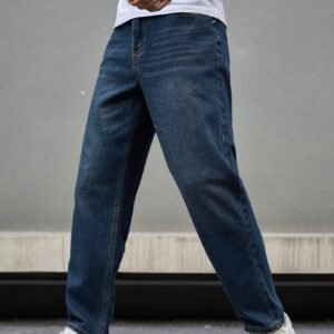 Royal Indigo Blue Straight Fit Jeans