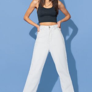 White Women's Straight Jeans