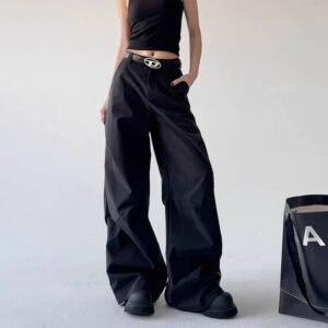 Layered Pleat Tech Pants