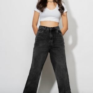 Charcoal Women's Straight Jeans