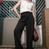 Lurk Black Women's Textured Korean Pants