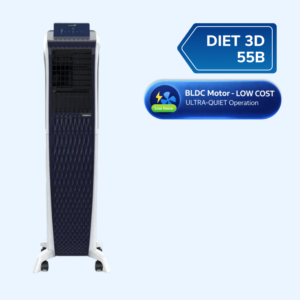 Uksha Diet 3D 55B BLDC | Smart Tower Cooler with Pop-up Touch Panel