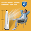 Uksha Surround-i Bladeless White | Remote-Control Tower Fan