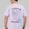 In Need of Mischief Lavender Oversized Fit T-Shirt Men