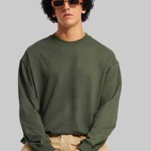 Olive Green Solid T-Shirt