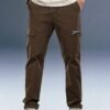 Brown Mid Rise Regular Fit Men's Cargo