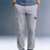 Grey Mid Rise Regular Fit 6 pocket Men's Cargo