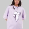 Dab Ghost Lavender Baggy Fit T-Shirt Women