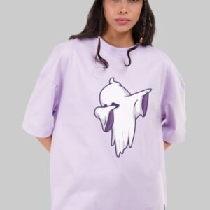 Dab Ghost Lavender Baggy Fit T-Shirt Women