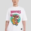 Wavves White Printed T-Shirt Men Baggy Fit