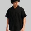 Black Textured Shirt