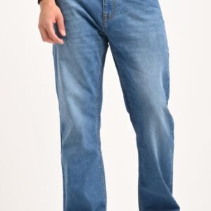 Blue High Rise Men's Bootcut Jeans