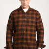 Brown Plaid Check Shirt