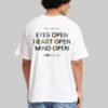 Eyes Open White Oversized Fit T-Shirt Men