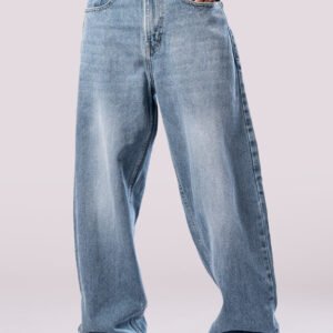 Light Indigo Men's Baggy Jeans