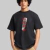 Tupac Eyez On Me Black Oversized Fit T-Shirt Men
