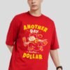 Another Day Another Dollar Red Printed T-Shirt