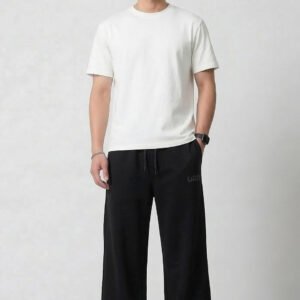 Black Cotton Joggers