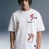 Dragon White Oversized T-shirt Men