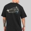 Chaotic Harmony Peace Graphic Black Oversized Fit T-Shirt Men