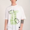 Dramatic Episode White Oversized T-shirt Men