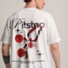 Pitstop White Oversized T-shirt Men