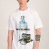 Taste the Timeless White Oversized Fit T-Shirt Men