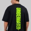 Green Black Baggy Fit T-Shirt Men