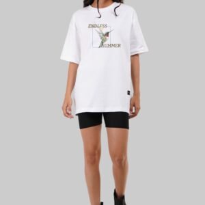 Endless Summer White Oversized Fit T-Shirt Women