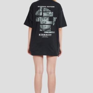 Eternity New Black Oversized Fit T-Shirt Women