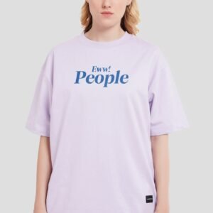 Eww! People Lavender Oversized Fit T-Shirt Women