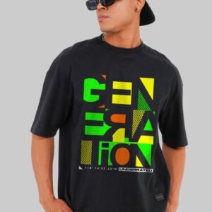 Generation Black Baggy Fit T-Shirt Men