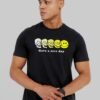 Have A Nice Day Black Regular Fit T-Shirt Men