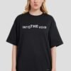 Into The Void Black Oversized Fit T-Shirt Women