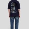 Palm Navy Blue Baggy Fit T-Shirt Men