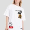 Rock And Roll White Printed T-Shirt