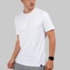 Solid White Half Sleeves T-Shirt For Men Regular Fit